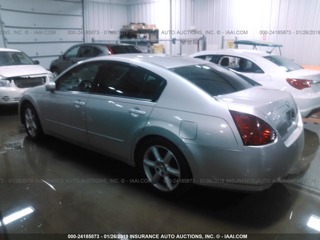 1N4BA41E26C822965 - 2006 NISSAN MAXIMA SE/SL SILVER photo 3