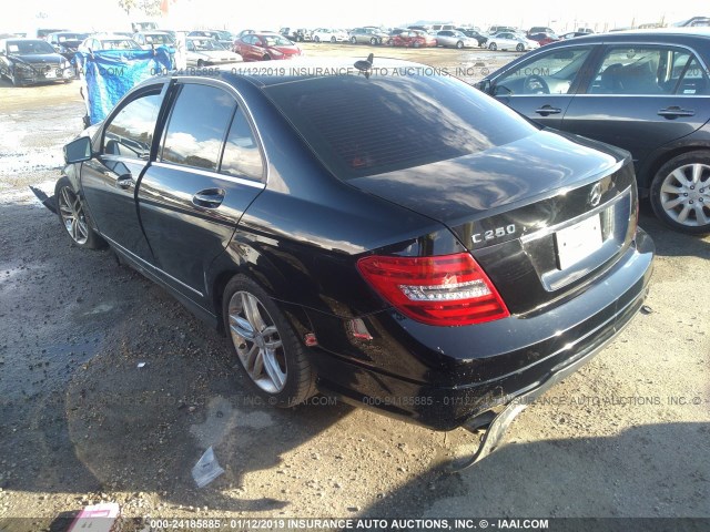 WDDGF4HBXDR251710 - 2013 MERCEDES-BENZ C 250 BLACK photo 3