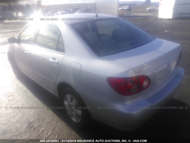 1NXBR32E08Z959021 - 2008 TOYOTA COROLLA CE/LE/S SILVER photo 3