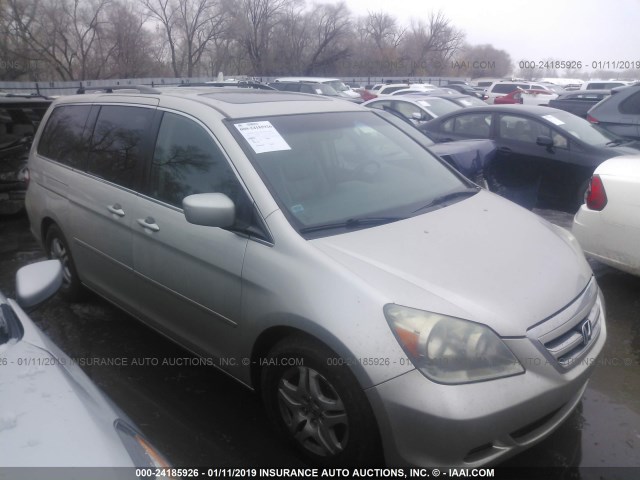 5FNRL38736B052461 - 2006 HONDA ODYSSEY EXL SILVER photo 1