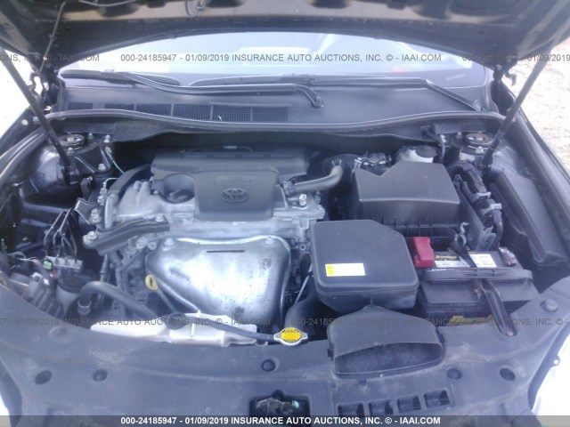 4T4BF1FK2FR516188 - 2015 TOYOTA CAMRY LE/XLE/SE/XSE შავი ფოტო 10