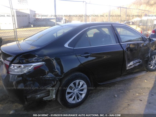 4T4BF1FK2FR516188 - 2015 TOYOTA CAMRY LE/XLE/SE/XSE შავი ფოტო 6