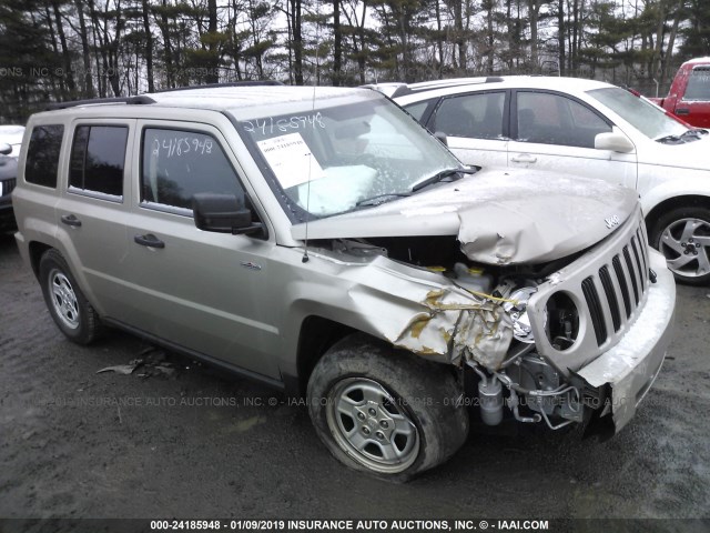 1J4FT28A69D160488 - 2009 JEEP PATRIOT SPORT TAN photo 1