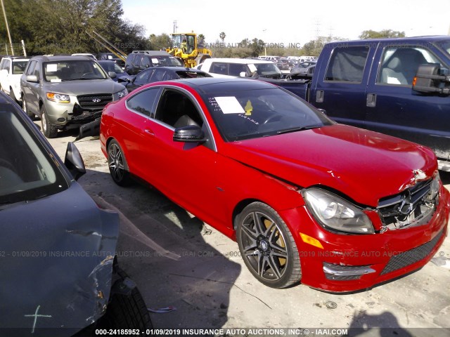 WDDGJ4HB6EG161319 - 2014 MERCEDES-BENZ C 250 RED photo 1