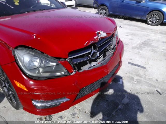 WDDGJ4HB6EG161319 - 2014 MERCEDES-BENZ C 250 RED photo 6