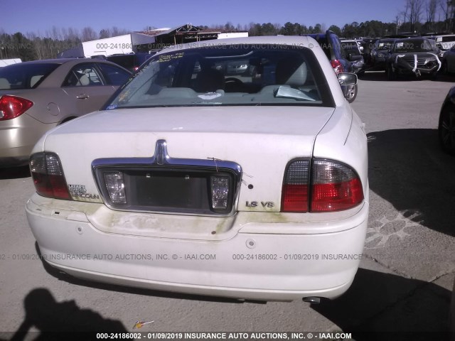 1LNHM87A65Y665591 - 2005 LINCOLN LS WHITE photo 6