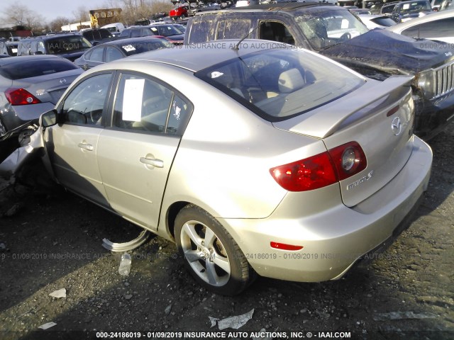 JM1BK12F261533657 - 2006 MAZDA 3 I SILVER photo 3