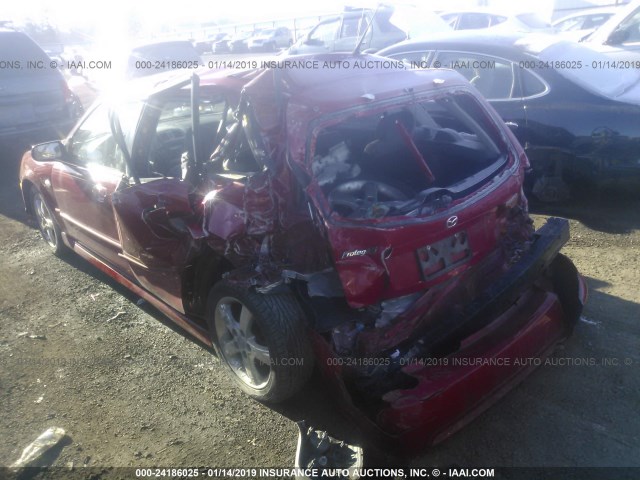 JM1BJ245431207707 - 2003 MAZDA PROTEGE PR5 RED photo 3