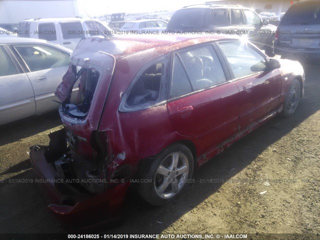 JM1BJ245431207707 - 2003 MAZDA PROTEGE PR5 RED photo 4