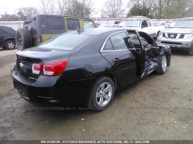 1G11B5SLXFF252002 - 2015 CHEVROLET MALIBU LS შავი ფოტო 4