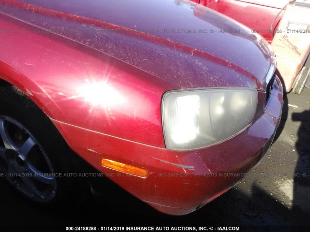KMHDN45D93U525590 - 2003 HYUNDAI ELANTRA GLS/GT RED photo 6