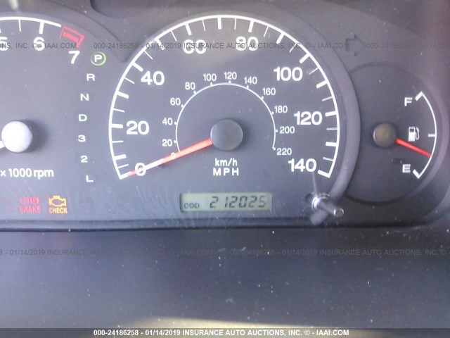 KMHDN45D93U525590 - 2003 HYUNDAI ELANTRA GLS/GT RED photo 7