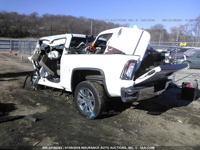 3GTU2NER4JG270071 - 2018 GMC SIERRA K1500 SLT WHITE photo 3