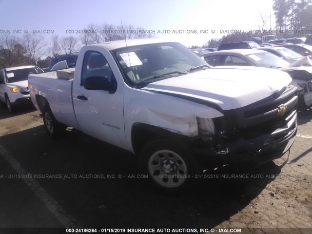 1GCNCPEX9DZ136026 - 2013 CHEVROLET SILVERADO C1500 WHITE photo 1