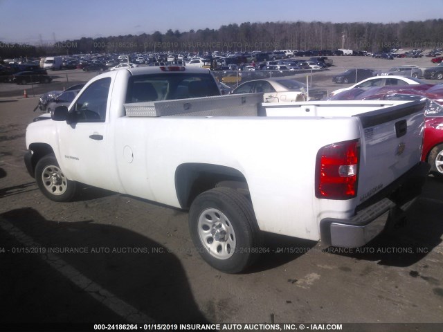 1GCNCPEX9DZ136026 - 2013 CHEVROLET SILVERADO C1500 WHITE photo 3