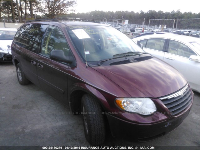 2A4GP44R57R100177 - 2007 CHRYSLER TOWN & COUNTRY LX BURGUNDY photo 1