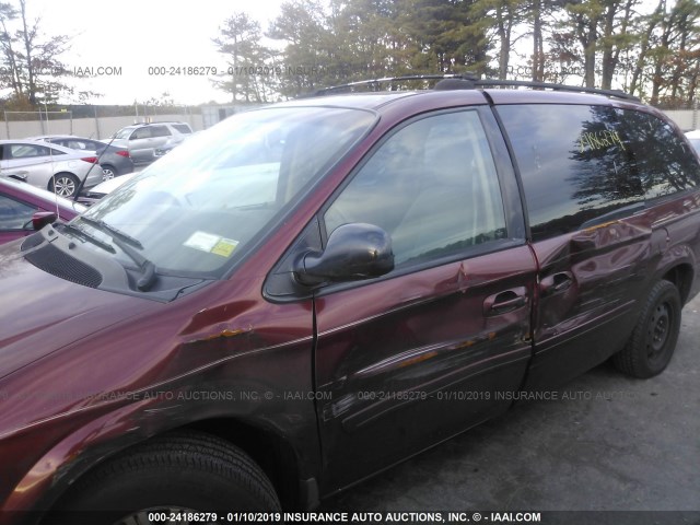 2A4GP44R57R100177 - 2007 CHRYSLER TOWN & COUNTRY LX BURGUNDY photo 6