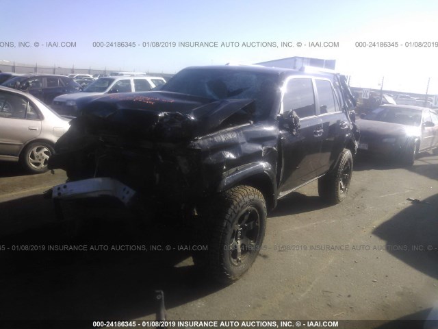 JTEBU5JR5E5165118 - 2014 TOYOTA 4RUNNER SR5/LIMITED/TRAIL BLACK photo 2