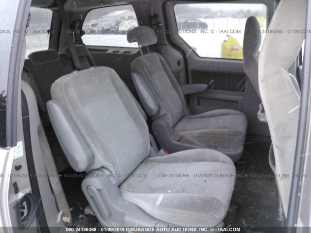 2FMZA51686BA21976 - 2006 FORD FREESTAR SE SILVER photo 8