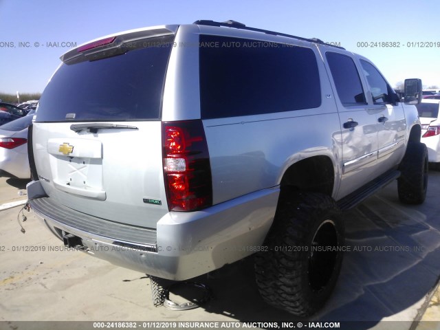 1GNSKKE36BR169818 - 2011 CHEVROLET SUBURBAN K1500 LTZ SILVER photo 4