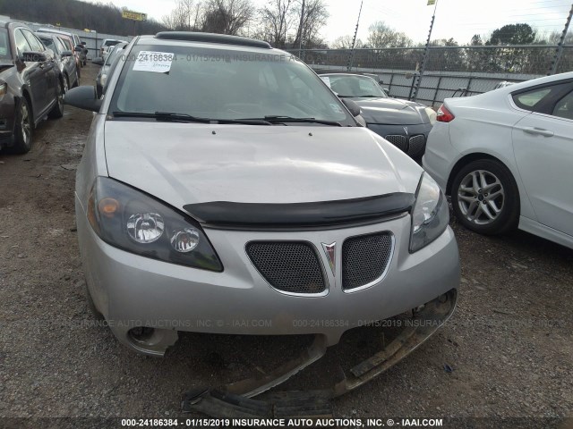 1G2ZH558264115474 - 2006 PONTIAC G6 GT SILVER photo 6