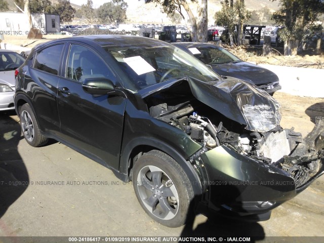 3CZRU5H56JG704154 - 2018 HONDA HR-V EX GREEN photo 1