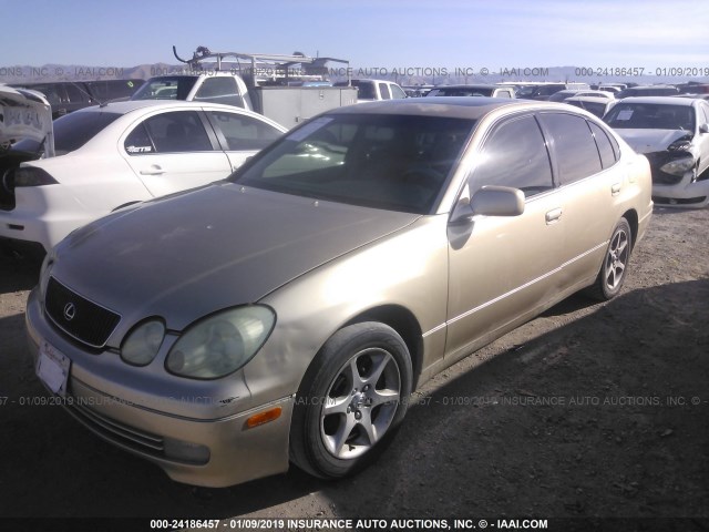 JT8BD69S730187275 - 2003 LEXUS GS 300 GOLD photo 2