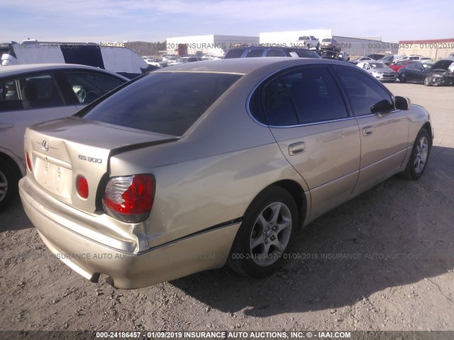 JT8BD69S730187275 - 2003 LEXUS GS 300 GOLD photo 4