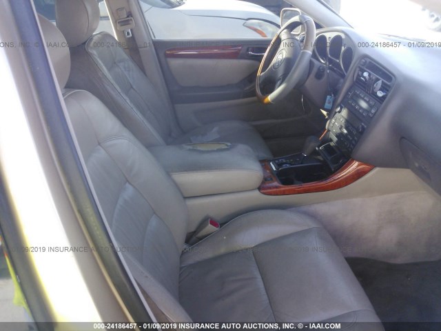 JT8BD69S730187275 - 2003 LEXUS GS 300 GOLD photo 5