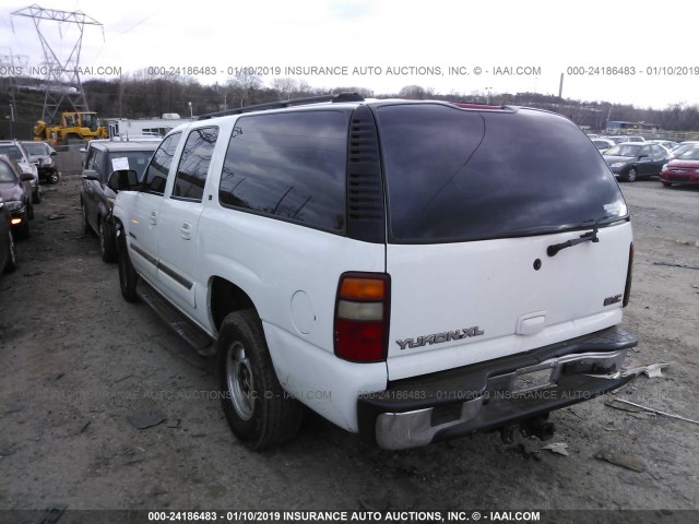 3GKFK16Z33G124428 - 2003 GMC YUKON XL K1500 WHITE photo 3