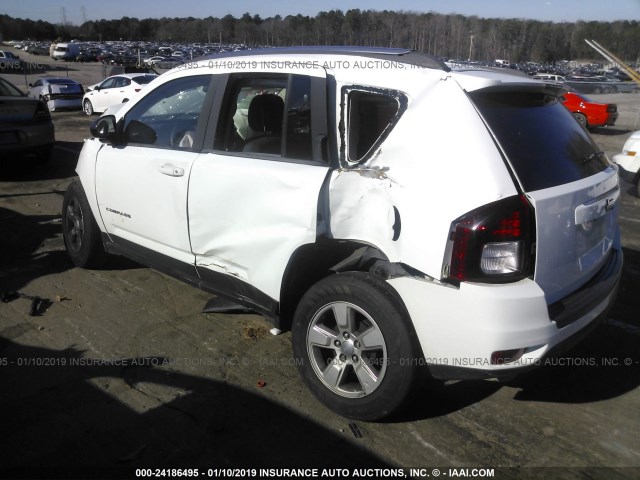 1C4NJCBA7ED749825 - 2014 JEEP COMPASS SPORT WHITE photo 3