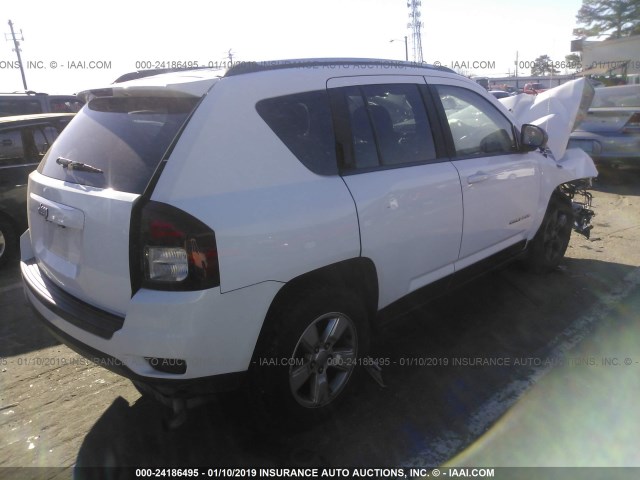 1C4NJCBA7ED749825 - 2014 JEEP COMPASS SPORT WHITE photo 4