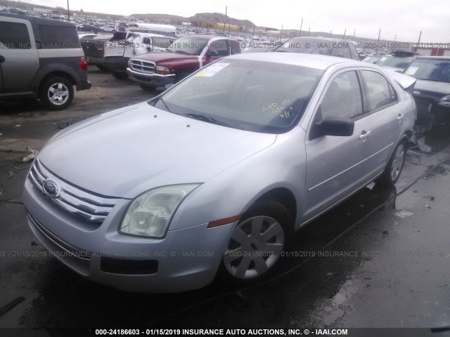 3FAFP06Z96R162798 - 2006 FORD FUSION S SILVER photo 2
