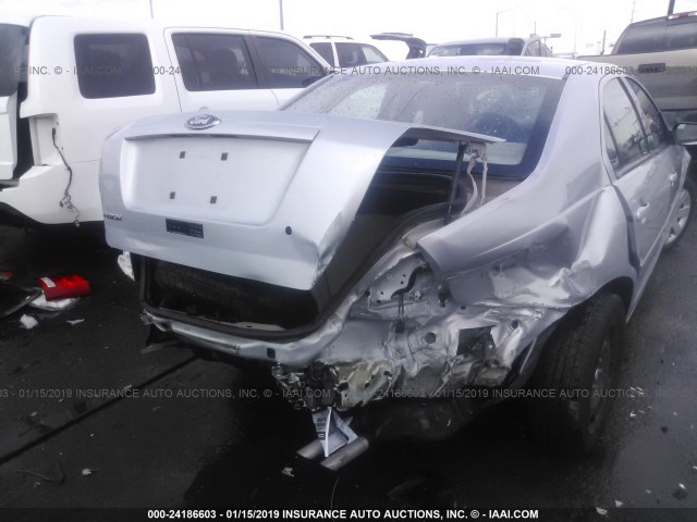 3FAFP06Z96R162798 - 2006 FORD FUSION S SILVER photo 6