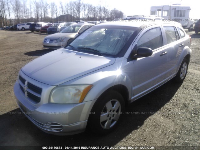 1B3HB28BX7D506583 - 2007 DODGE CALIBER SILVER photo 2