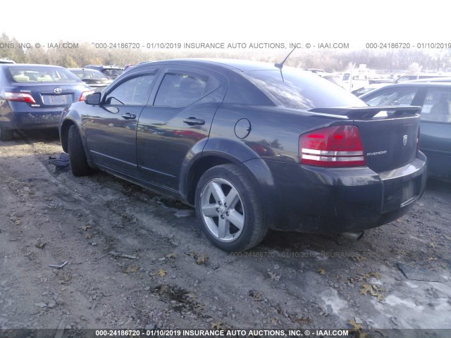 1B3LC76M88N569377 - 2008 DODGE AVENGER R/T BLACK photo 3