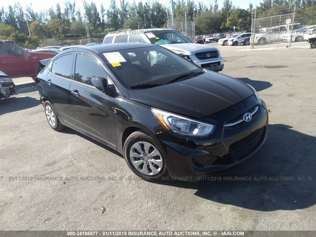 KMHCT4AE5GU157320 - 2016 HYUNDAI ACCENT SE BLACK photo 1