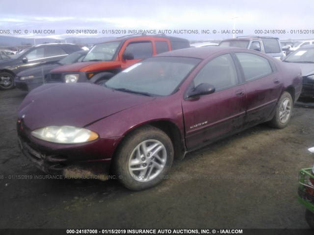 2B3HD46R0YH402503 - 2000 DODGE INTREPID MAROON photo 2