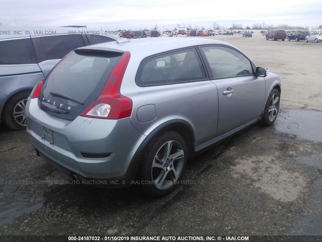 YV1672MK6D2300546 - 2013 VOLVO C30 T5 GRAY photo 4