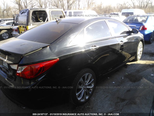 5NPEC4AC5BH144064 - 2011 HYUNDAI SONATA SE/LIMITED BLACK photo 4