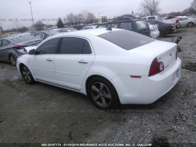 1G1ZC5E01CF143926 - 2012 CHEVROLET MALIBU 1LT 白色 照片 3