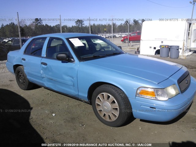 2FAHP71V89X149133 - 2009 FORD CROWN VICTORIA POLICE INTERCEPTOR BLUE photo 1