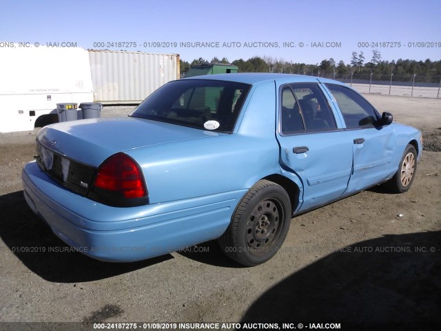 2FAHP71V89X149133 - 2009 FORD CROWN VICTORIA POLICE INTERCEPTOR BLUE photo 4