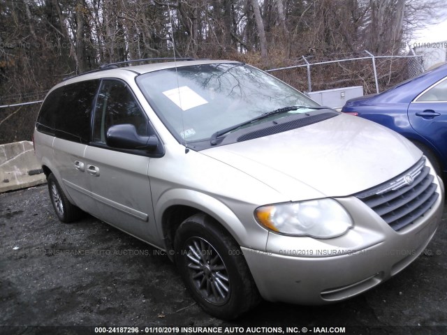 1C4GP44R25R127940 - 2005 CHRYSLER TOWN & COUNTRY LX GOLD photo 1