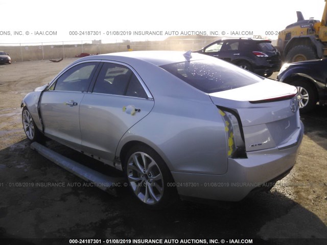 1G6AC5SX8E0176856 - 2014 CADILLAC ATS PERFORMANCE SILVER photo 3