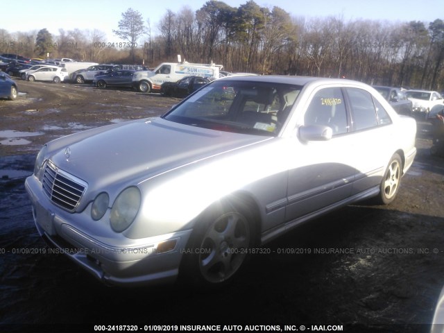 WDBJF65J41B368872 - 2001 MERCEDES-BENZ E 320 SILVER photo 2