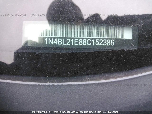 1N4BL21E88C152386 - 2008 NISSAN ALTIMA 3.5SE/3.5SL BLUE photo 9