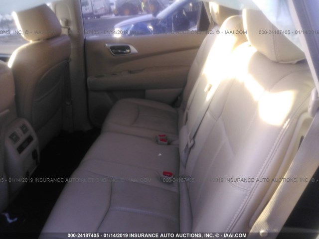 5N1AR2MN3GC627212 - 2016 NISSAN PATHFINDER S/SV/SL/PLATINUM WHITE photo 8