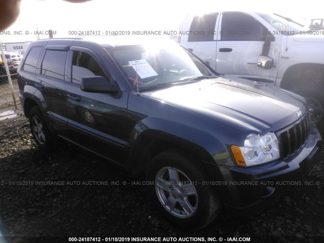 1J8GR48K27C648961 - 2007 JEEP GRAND CHEROKEE LAREDO/COLUMBIA/FREEDOM მუქი ლურჯი ფოტო 1