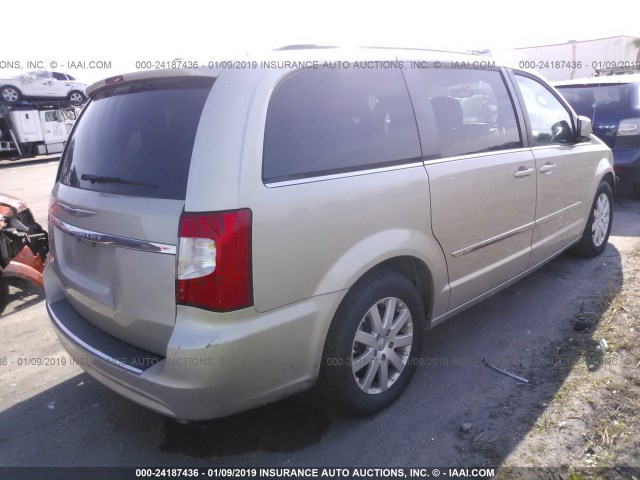 2C4RC1BG0ER433636 - 2014 CHRYSLER TOWN & COUNTRY TOURING GOLD photo 4